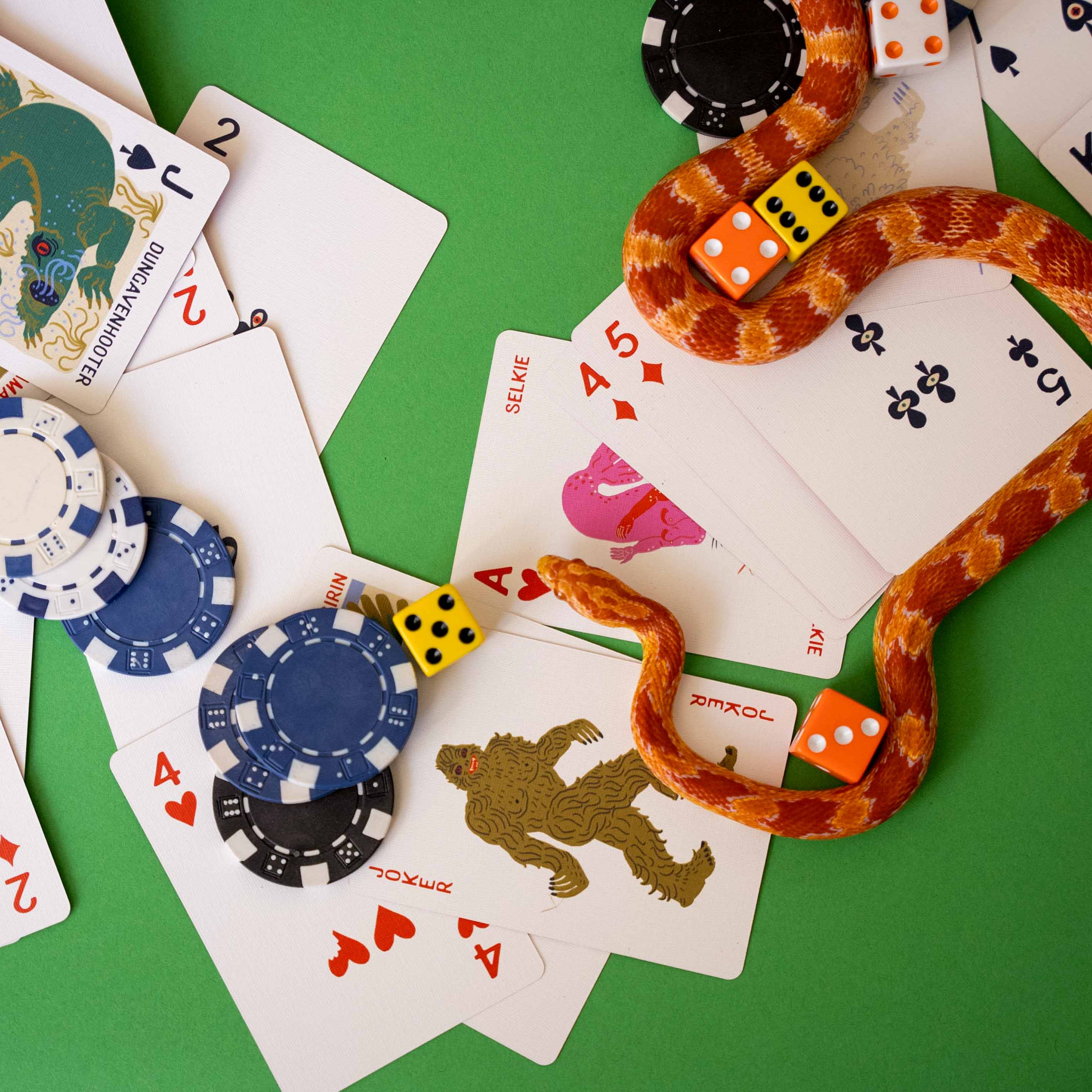 Bicycle x Gravel Standard 54 Card Deck | Traveler's Guide To Creatures