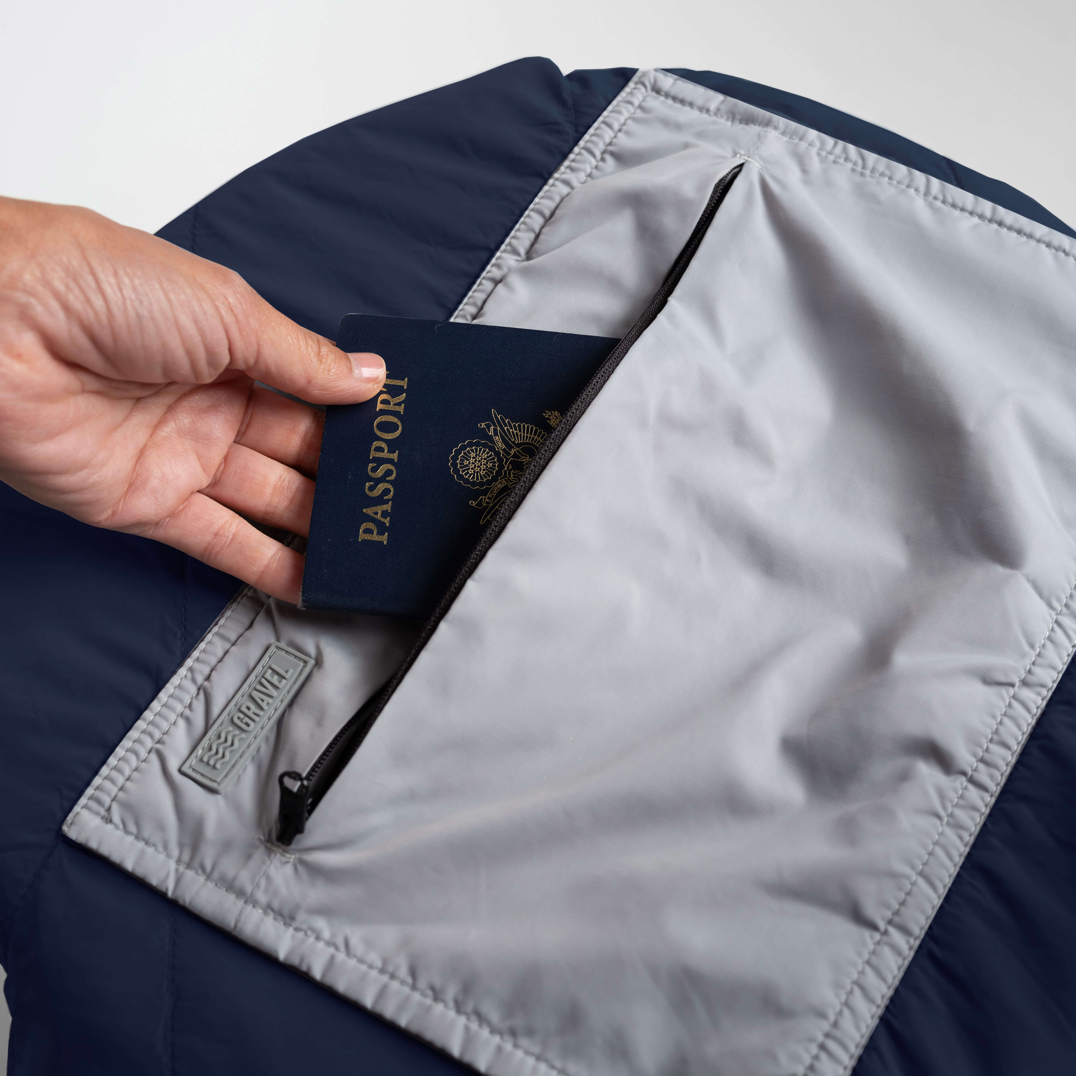 Layover™ Travel Blanket - Packable & Puffy | Blue