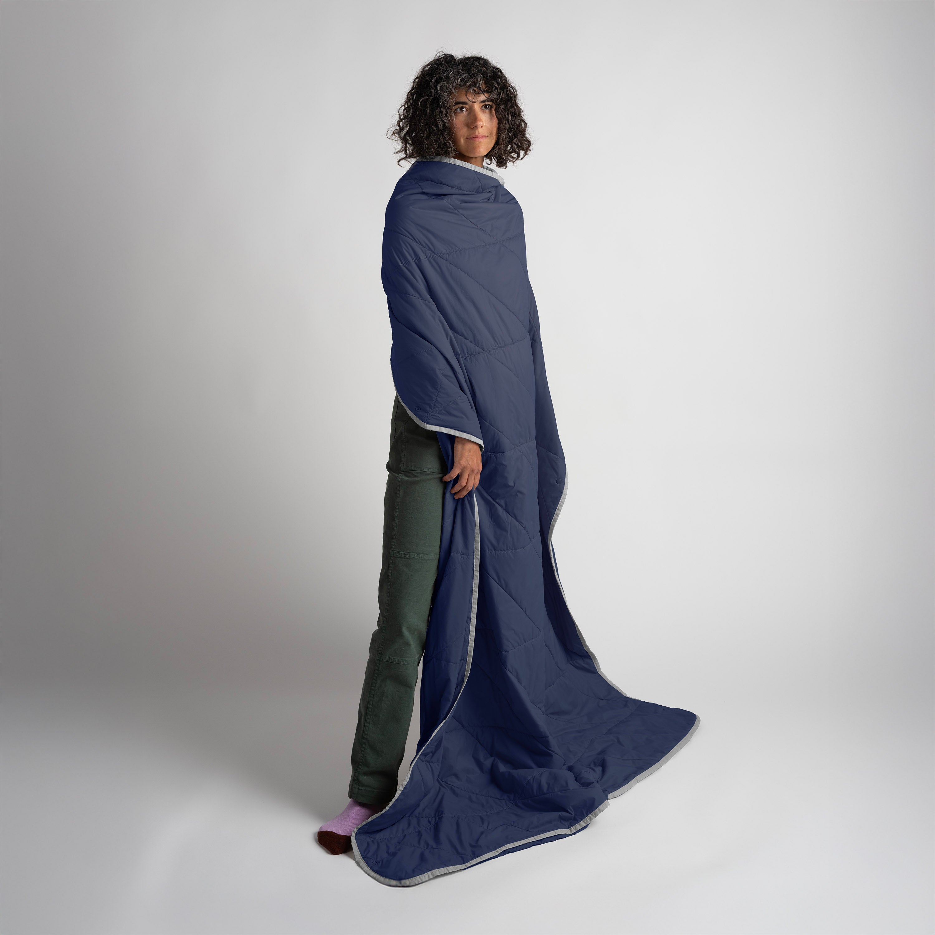 Couverture de voyage Layover™ - Isolée et pliable | Bleu XL