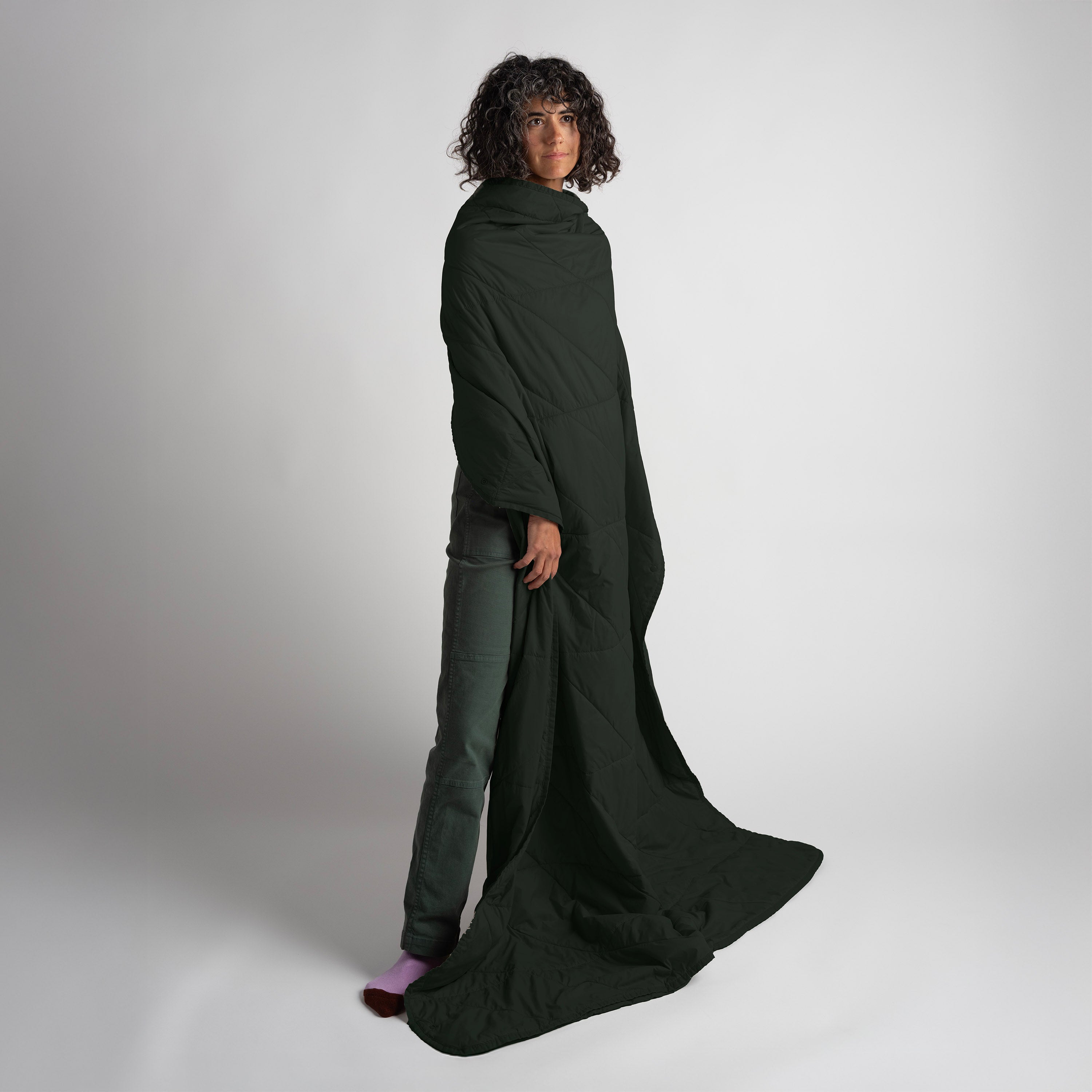 Layover™ XL Travel Blanket - Packable & Puffy | Spruce