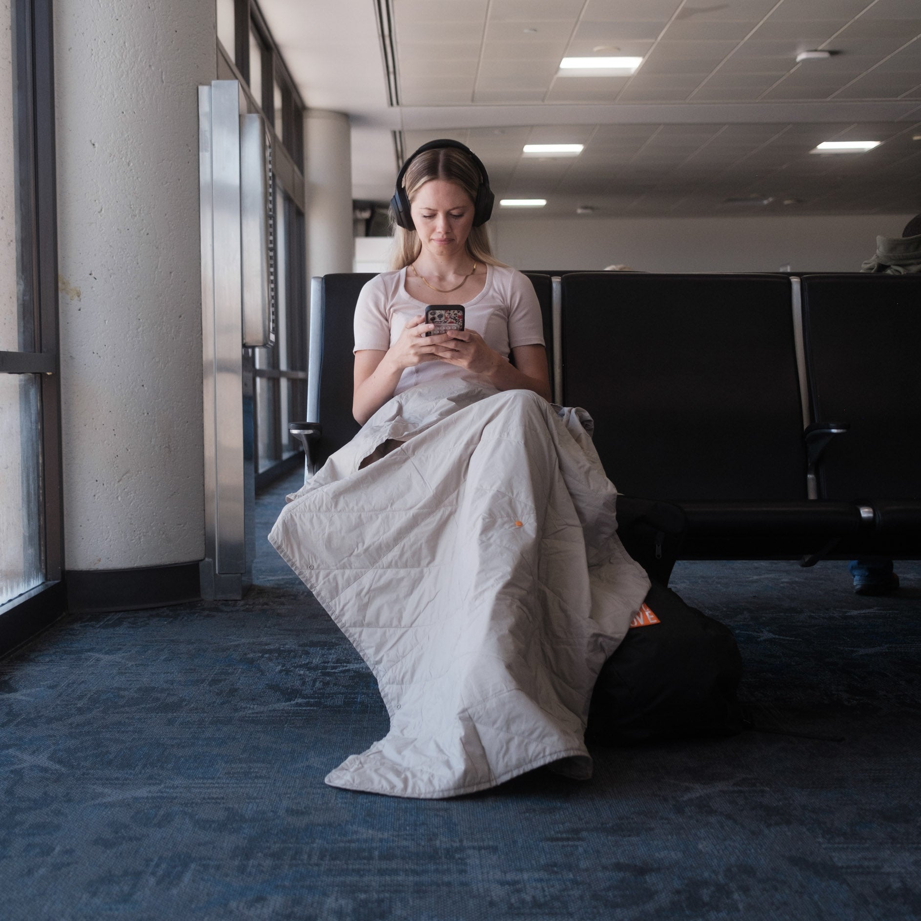 Layover™ Travel Blanket - Insulated & Packable | Stone