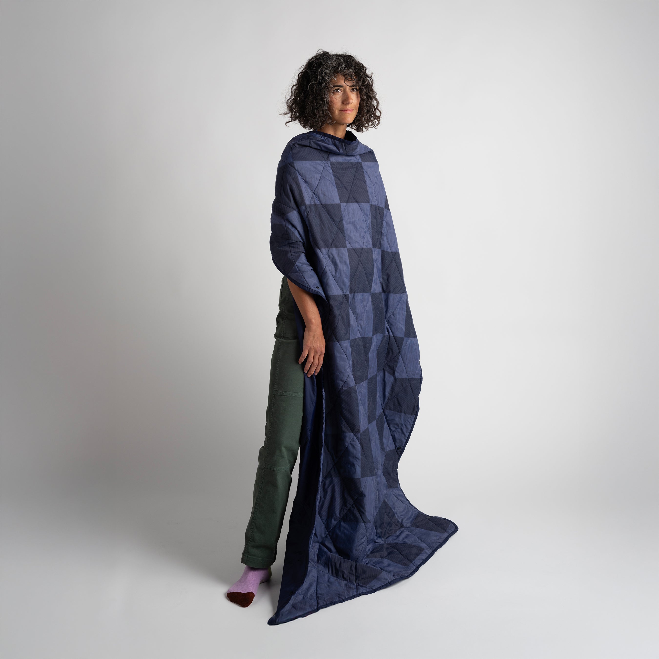 UltraPak™ Everyday Blanket - More Packable & Puffy | Blue Checkered