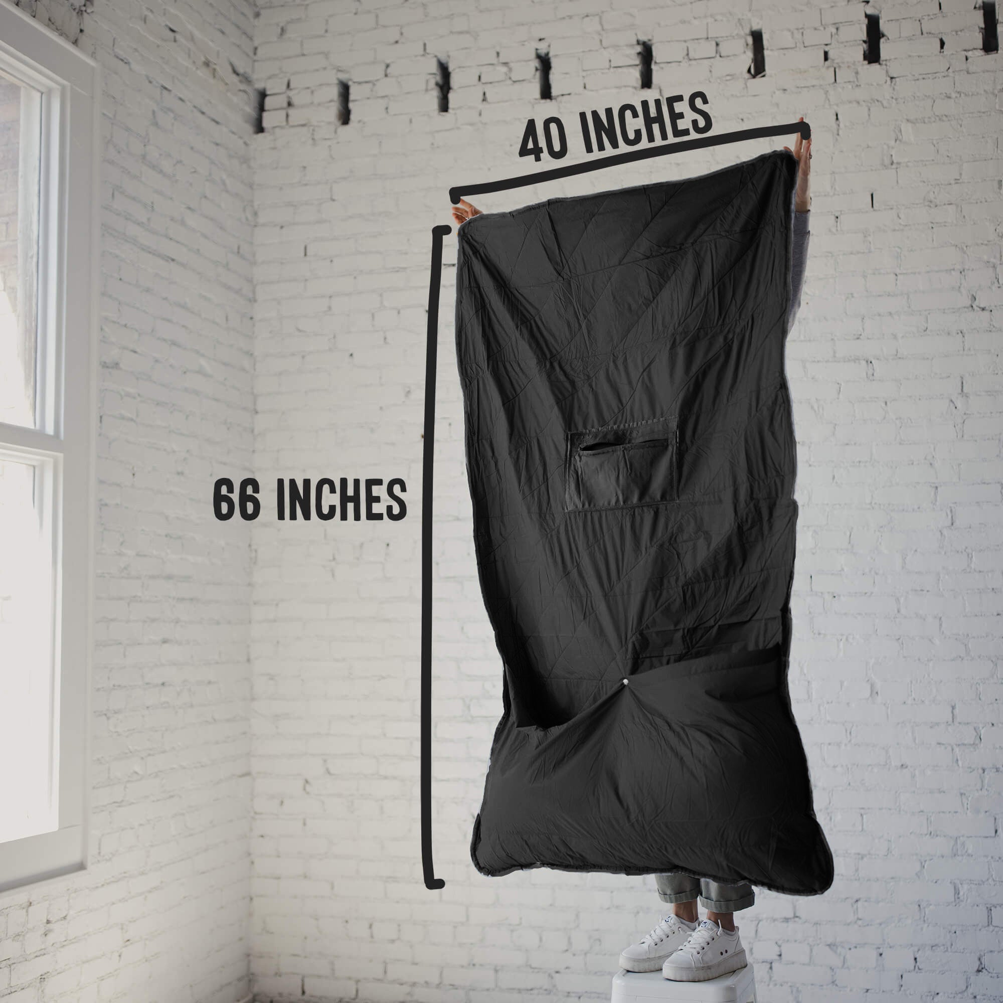 Garage Sale | Layover™ Travel Blanket - Packable & Puffy | Black - FINAL SALE