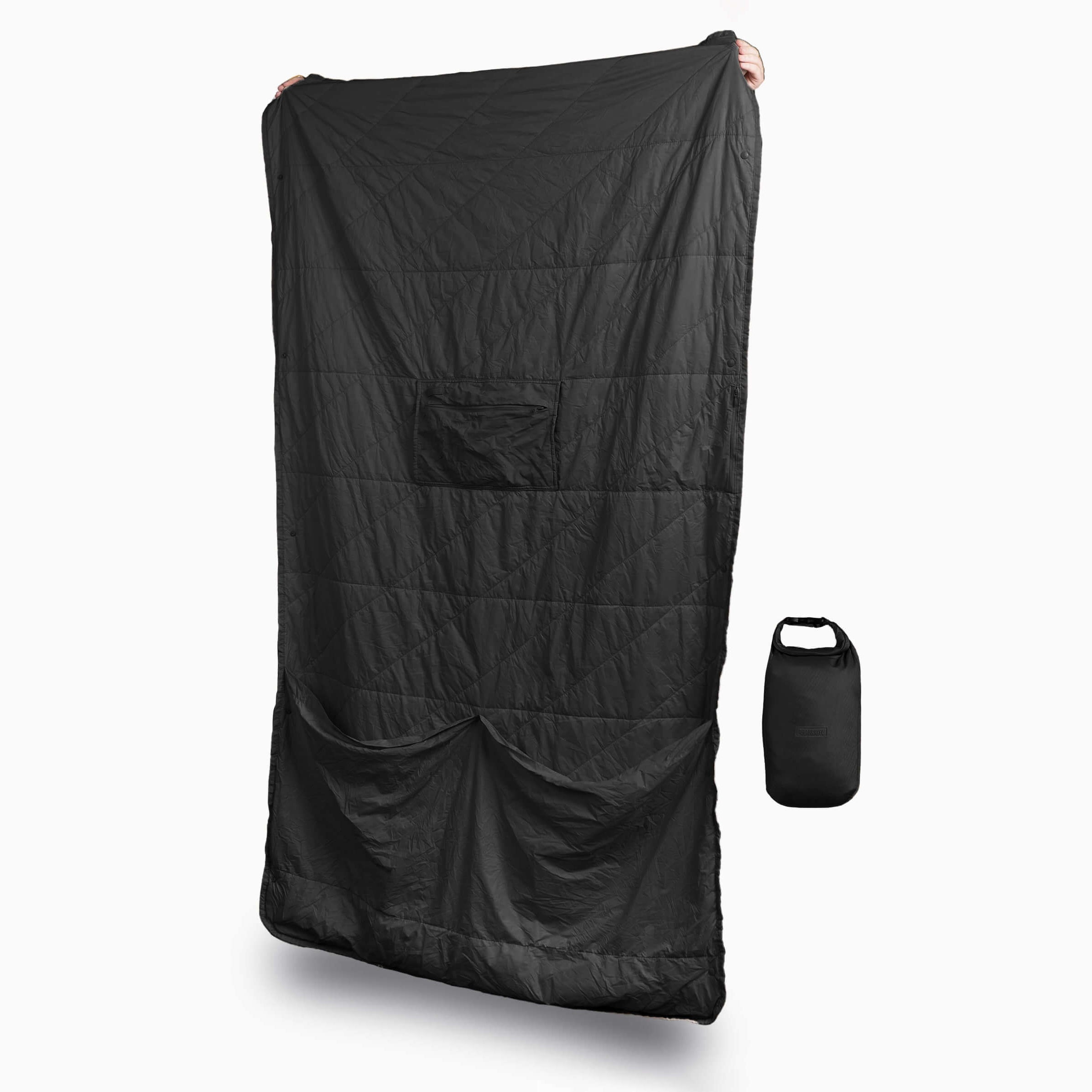 Couverture de voyage Layover™ - Isolée et pliable | Noir XL