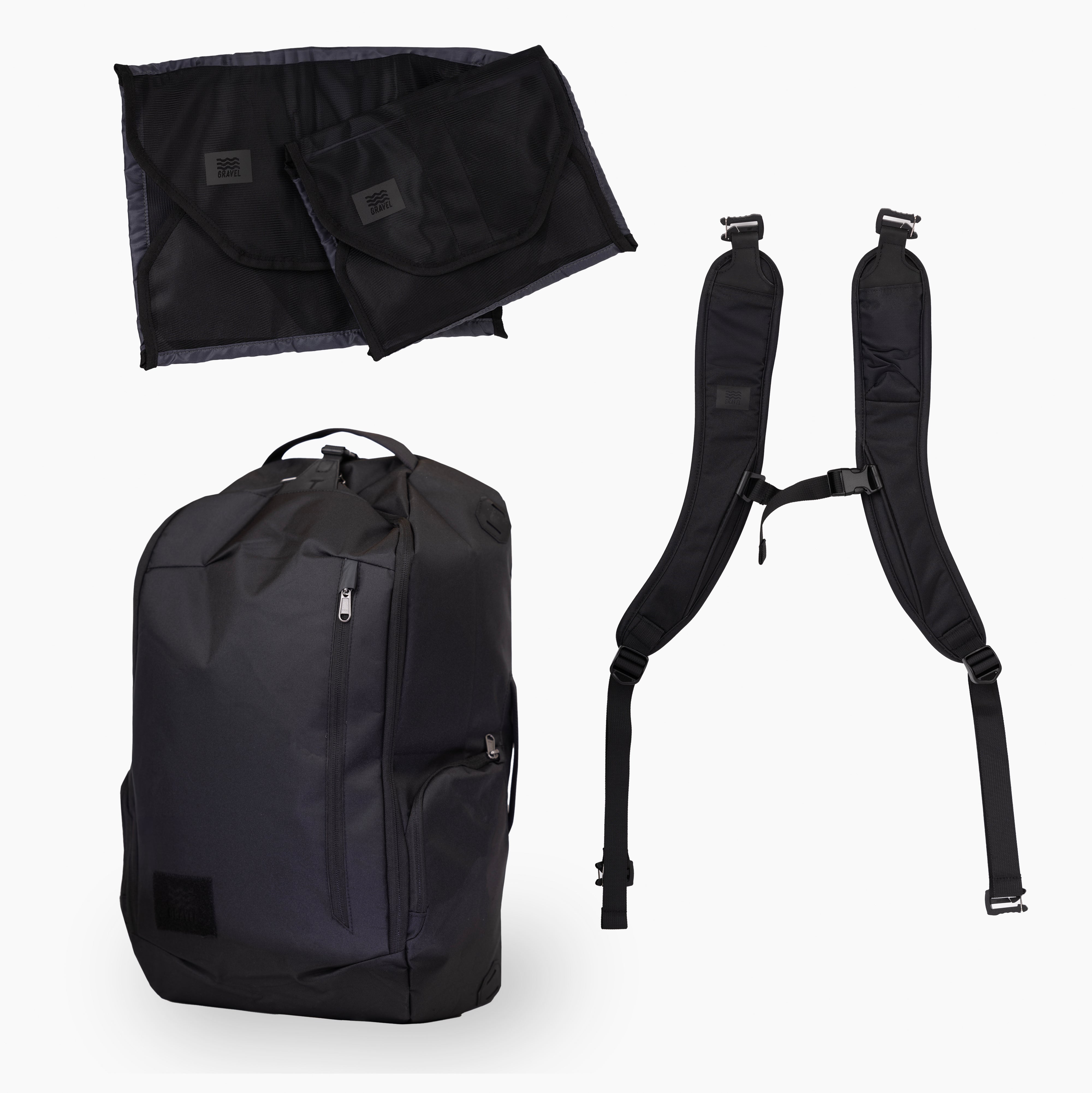 SET  Duffel Bag, Backpack Straps, & Packing Cubes