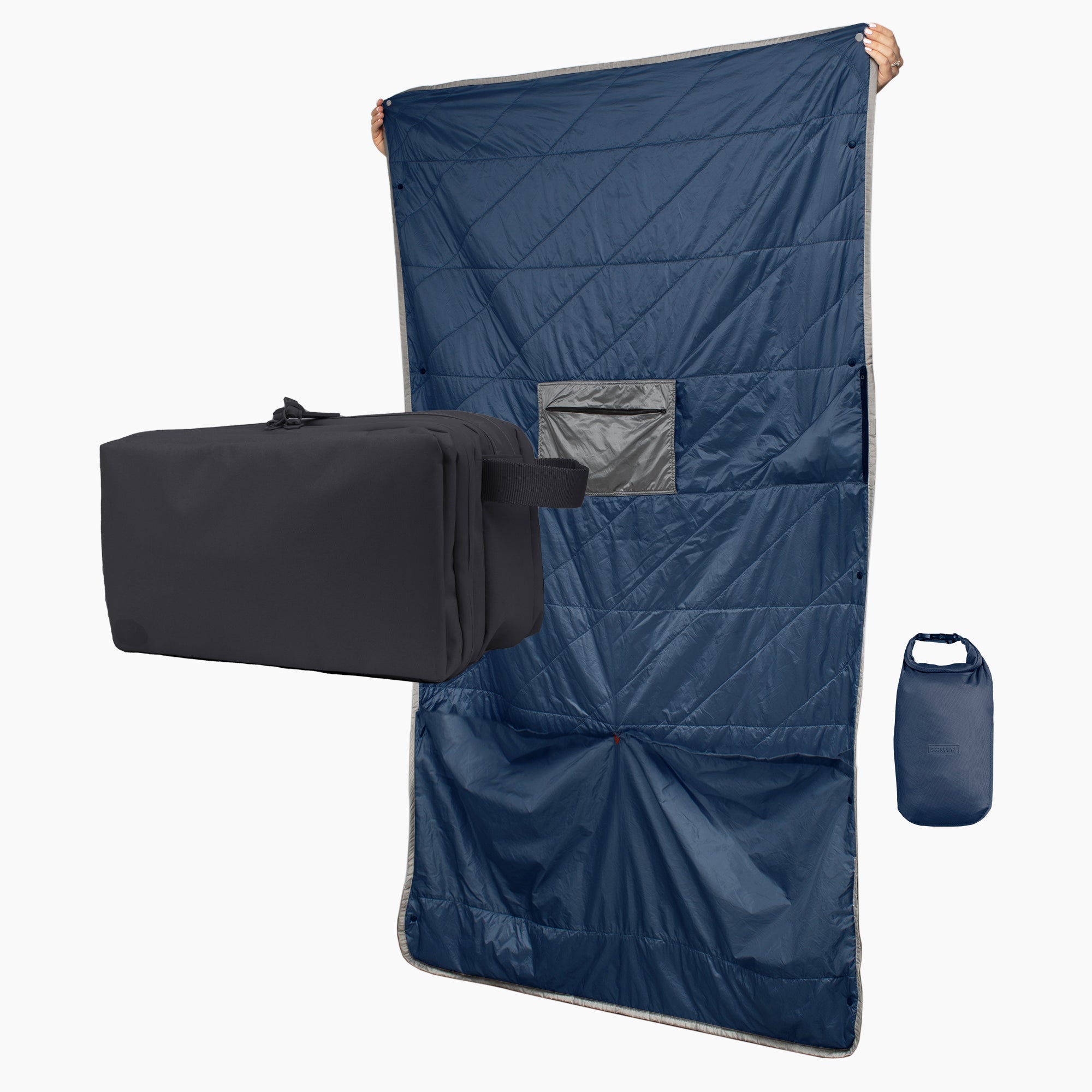 ENSEMBLE | Trousse de toilette et couverture d'escale Explorer MAX™