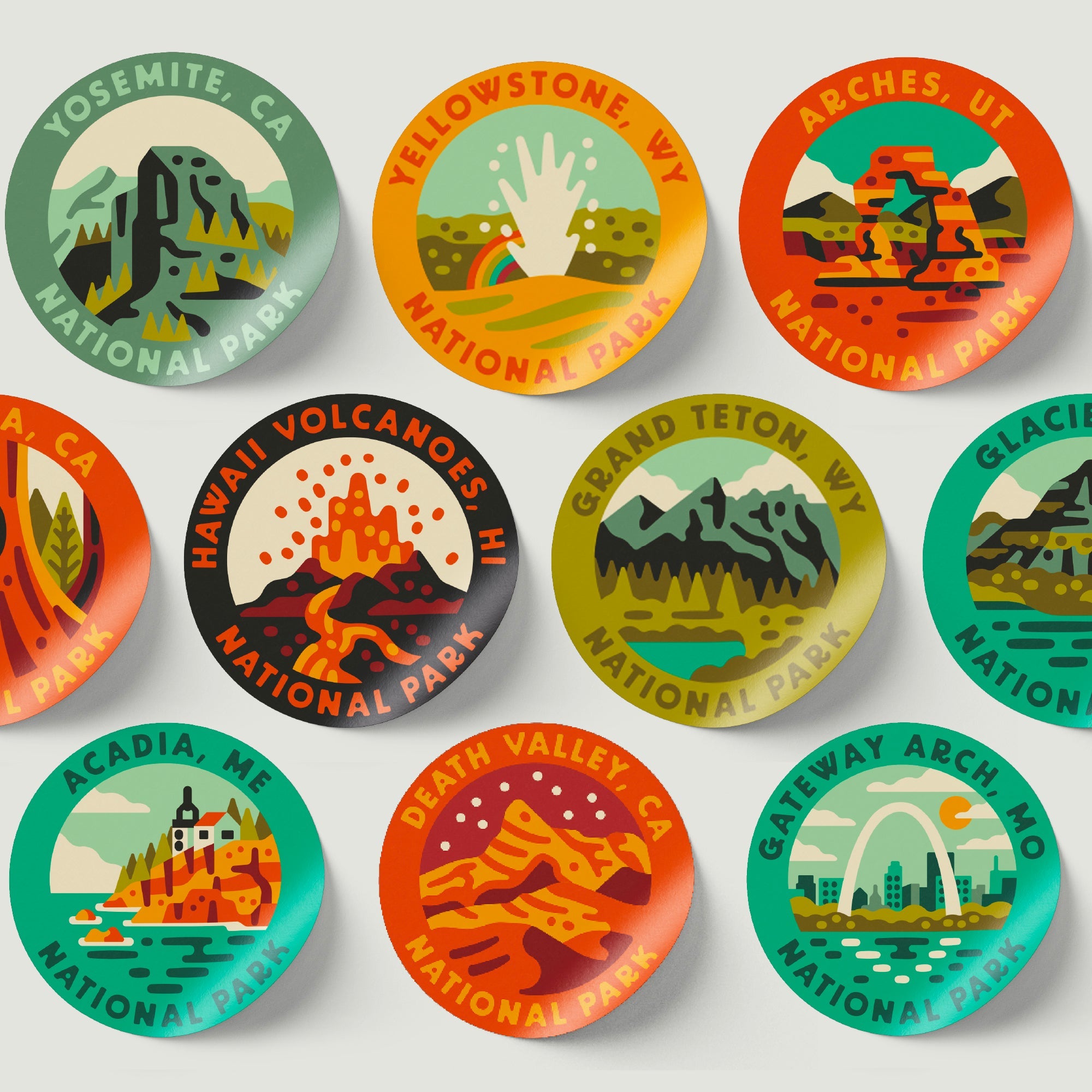 Nalgene National Park Sticker Bottle - Green