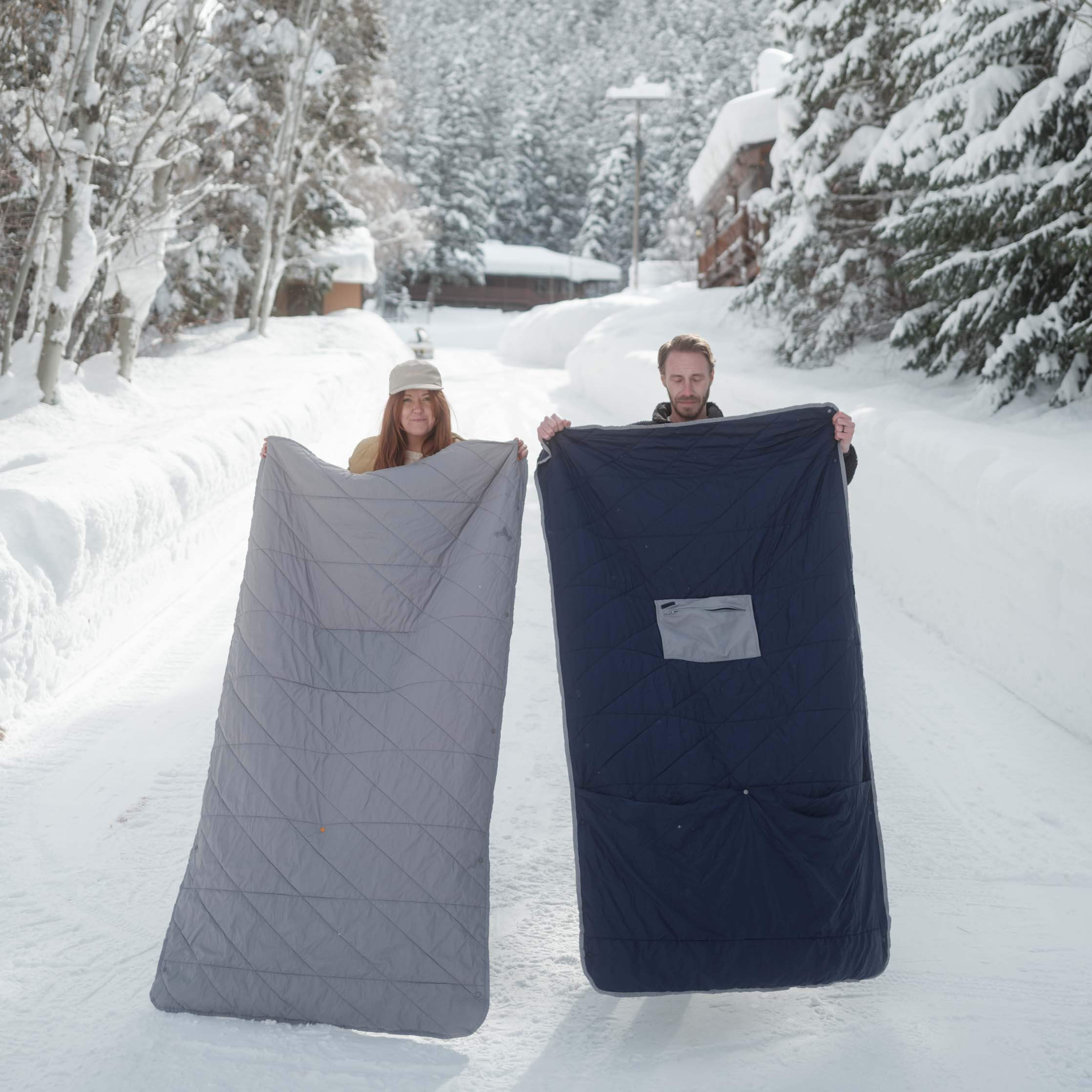 GARAGE SALE | Layover™ Travel Blanket - Packable & Puffy | Blue - FINAL SALE