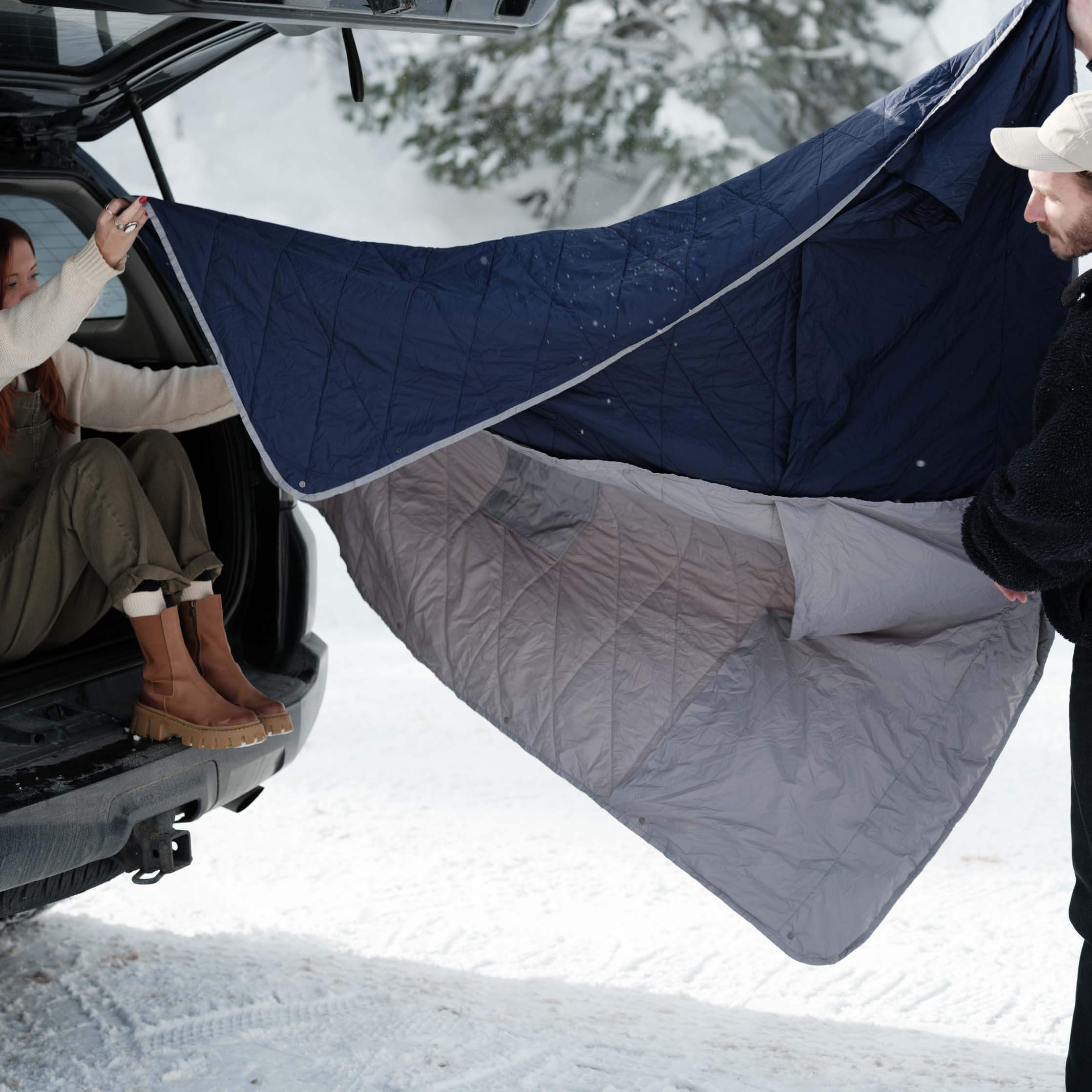 GARAGE SALE | Layover™ Travel Blanket - Packable & Puffy | Blue - FINAL SALE