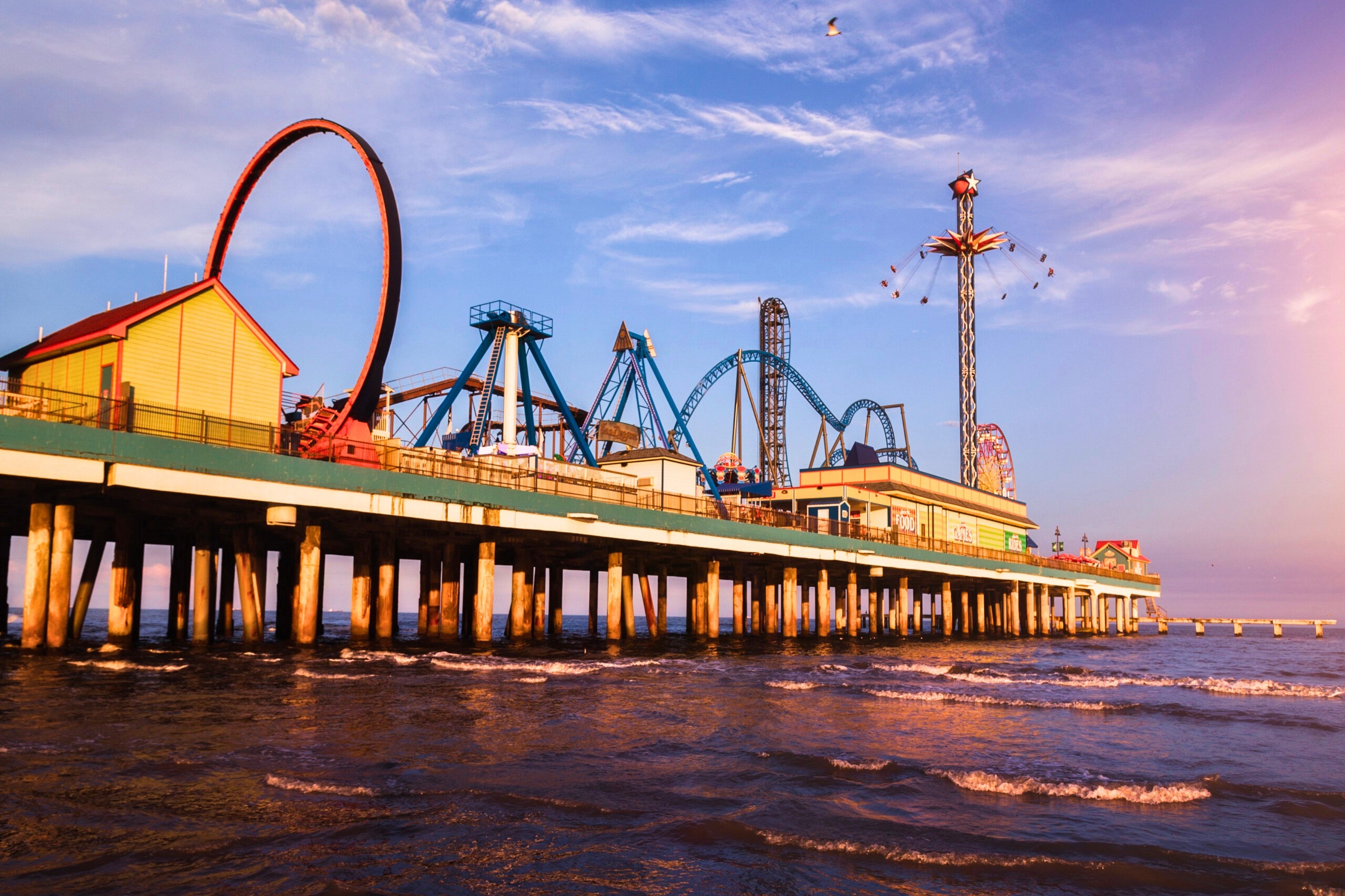 best boardwalk pier sunset carnival rides