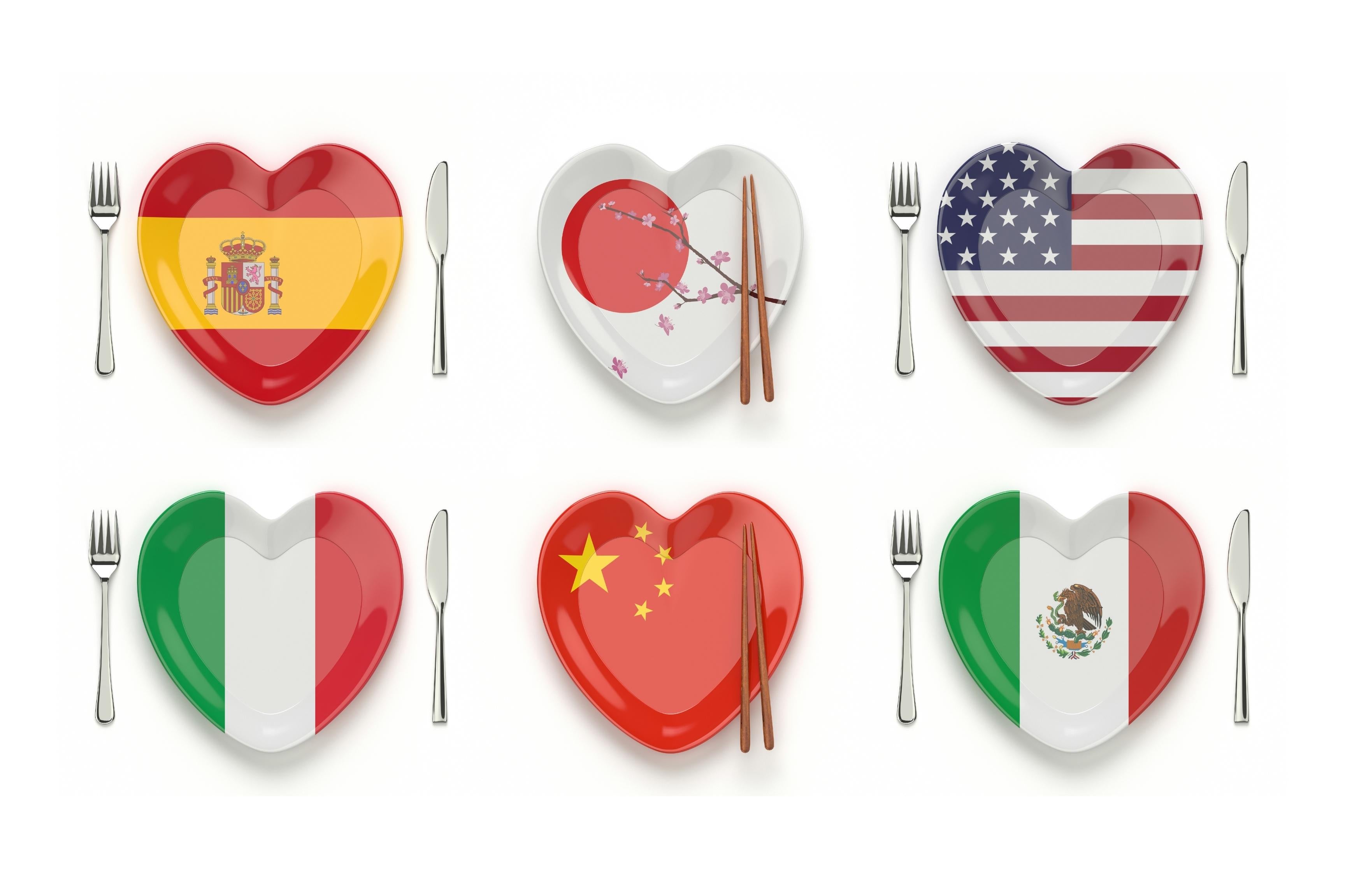 epicure travel international heart plates