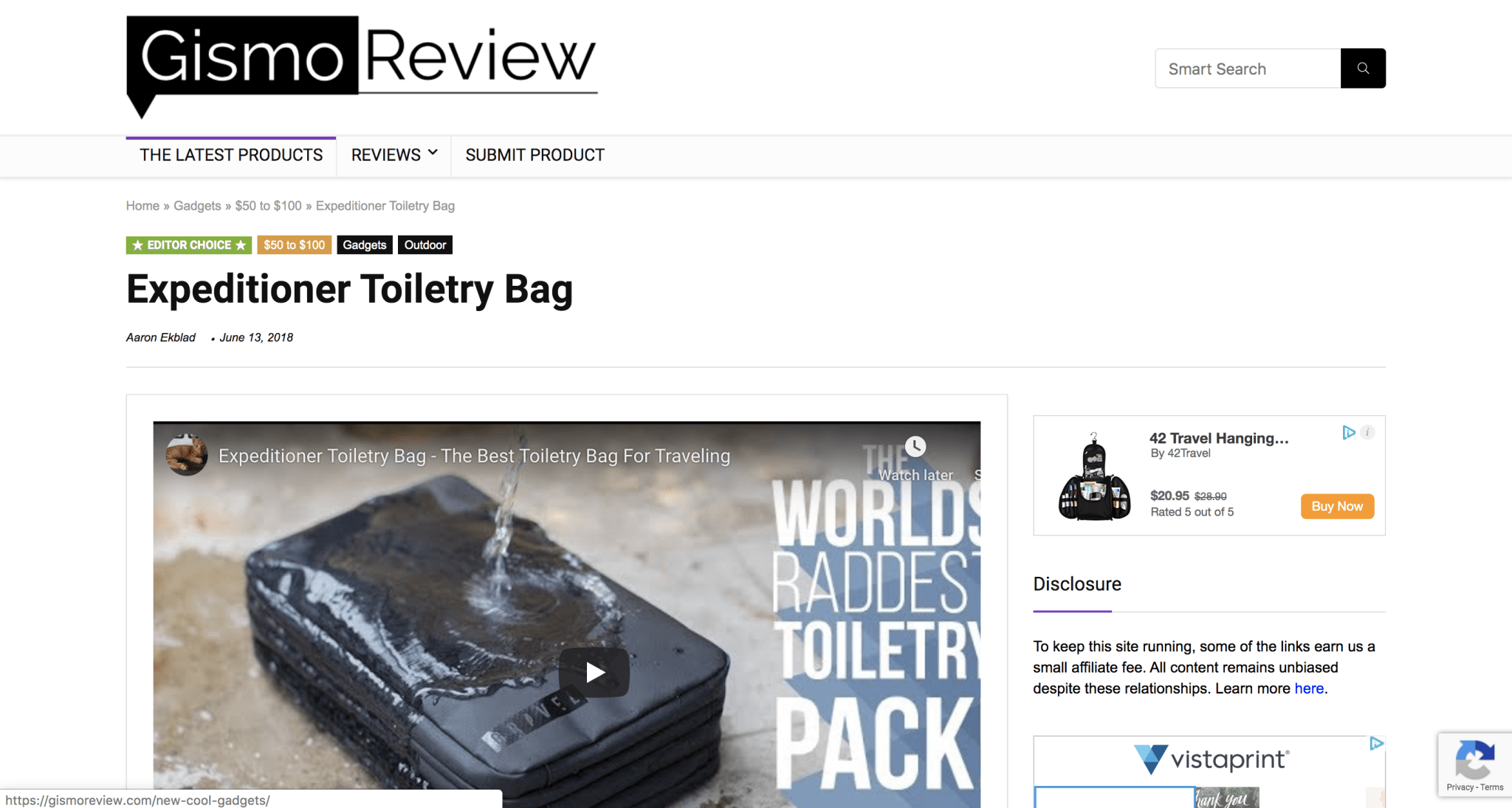 Gismo Review - Explorer Bag | Gravel