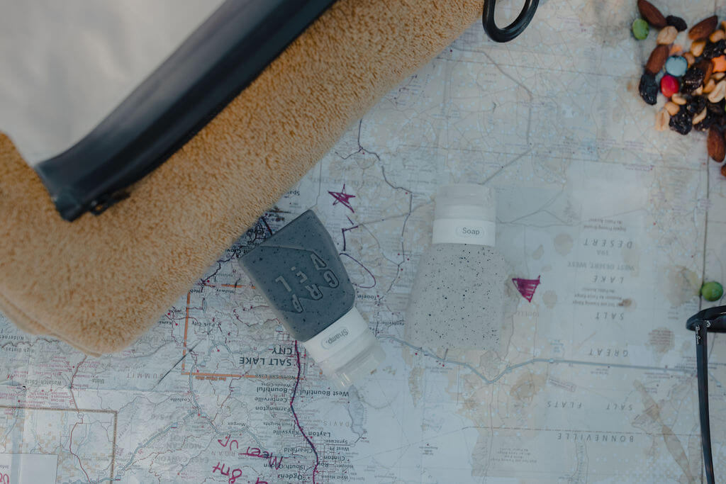 travel-size bottles