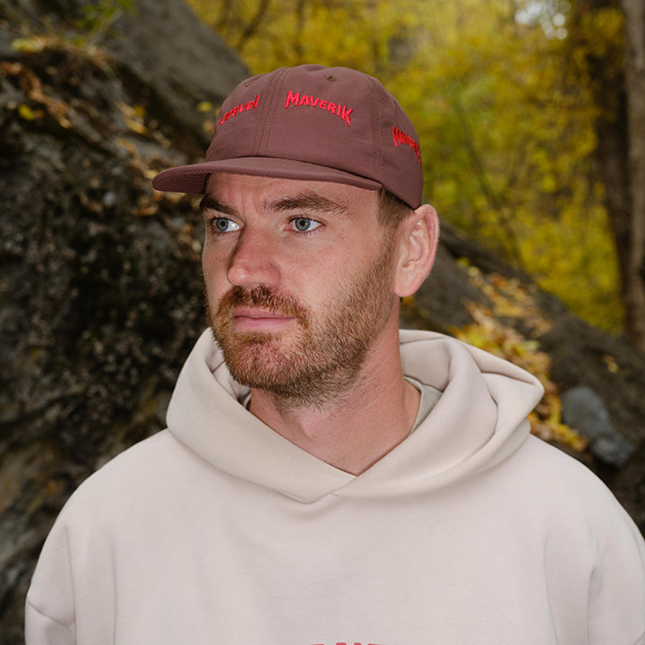 Maverik x Gravel | Brown Panel Hat