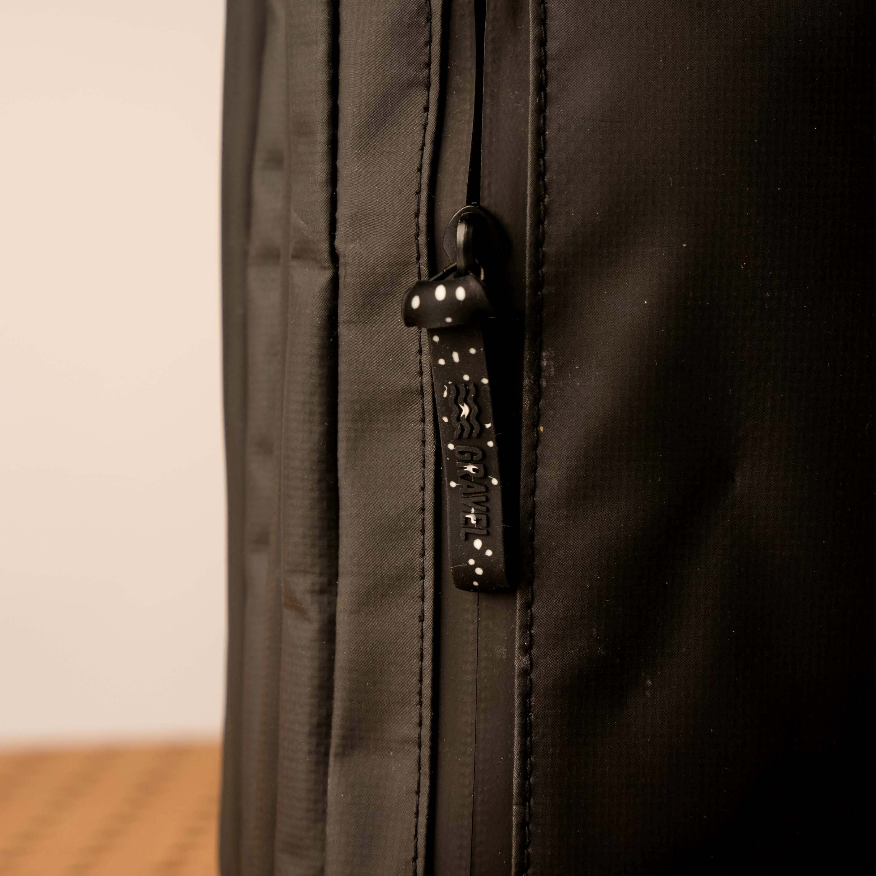 Toiletry Bag Zipper Pulls - Black Sand