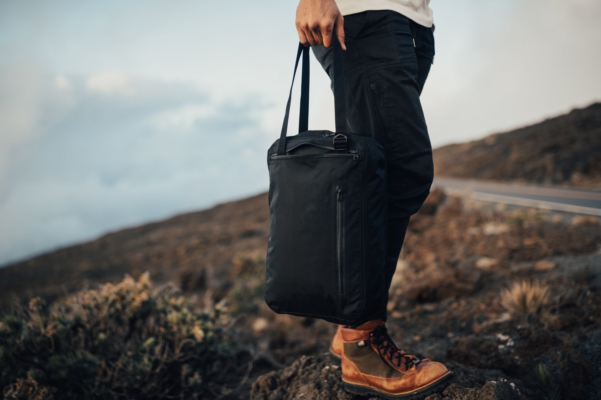 11L Day Bag - Gravel - 11 Liter Backpack used as a tote bag