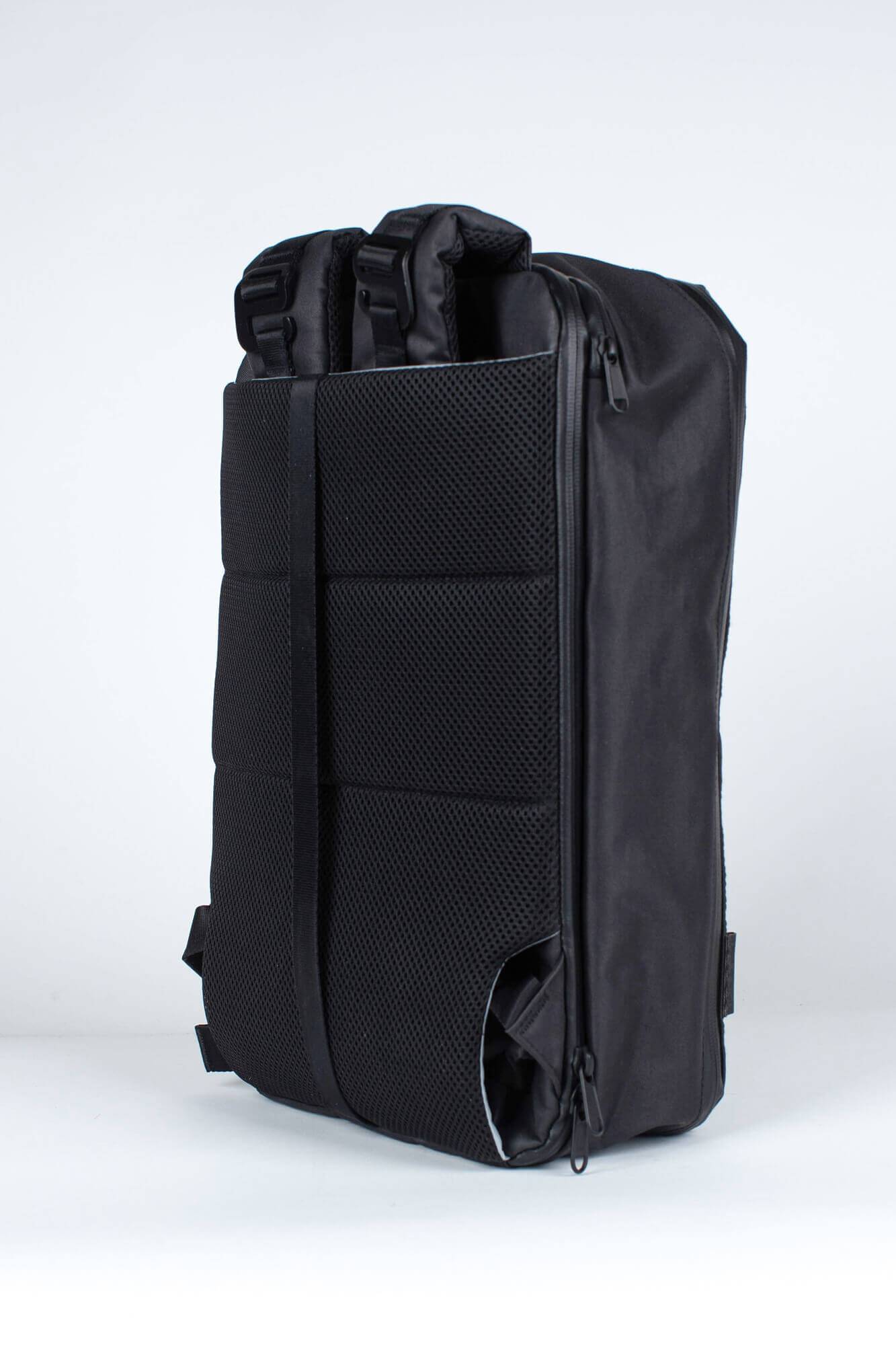 11L Day Bag - Gravel - Back of 11 Liter Backpack with straps tucked in