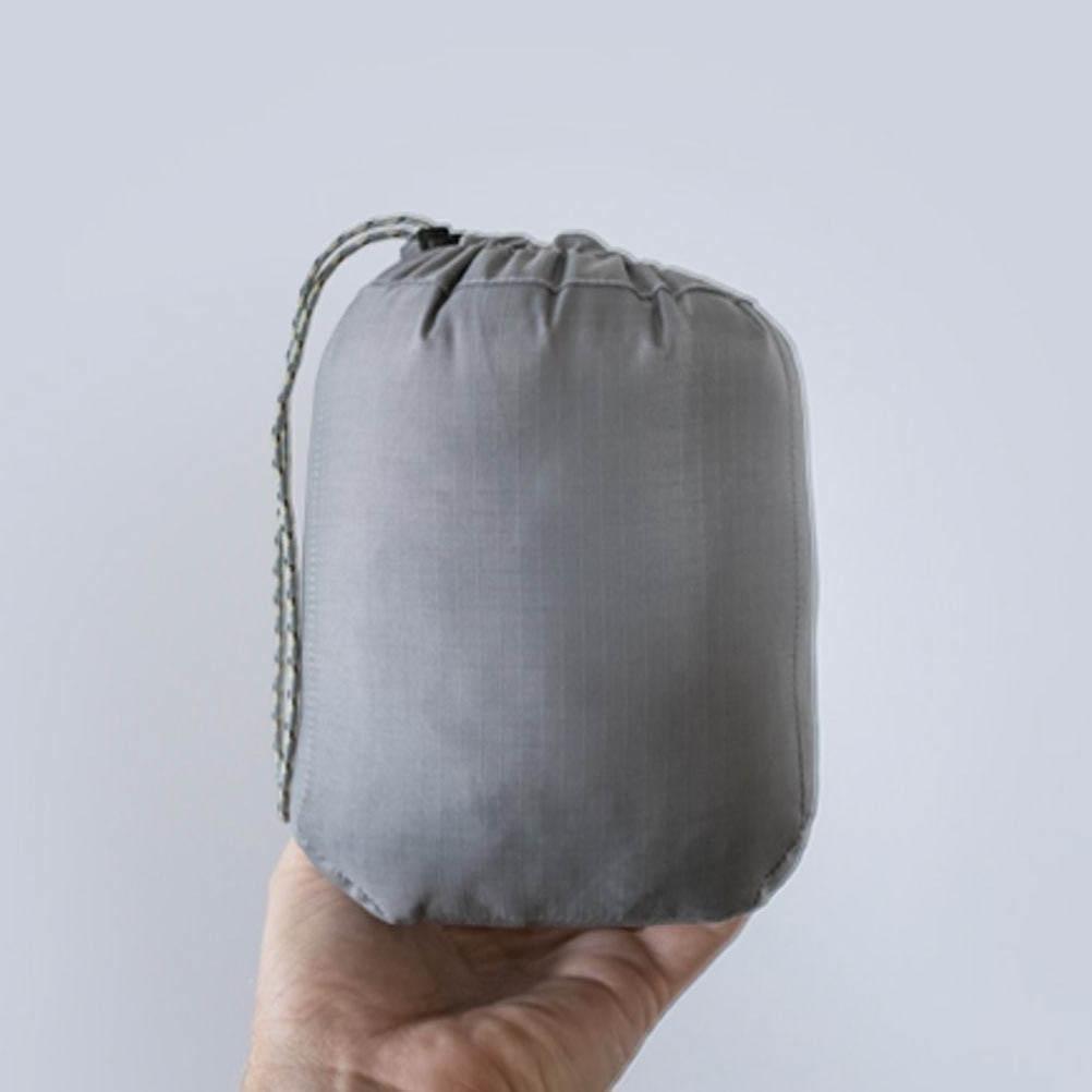 Garage Sale | Gray Layover™ Travel Blanket - Packable & Insulated - Gravel - The Gray Layover™ Travel Blanket packed in a stuff sack.